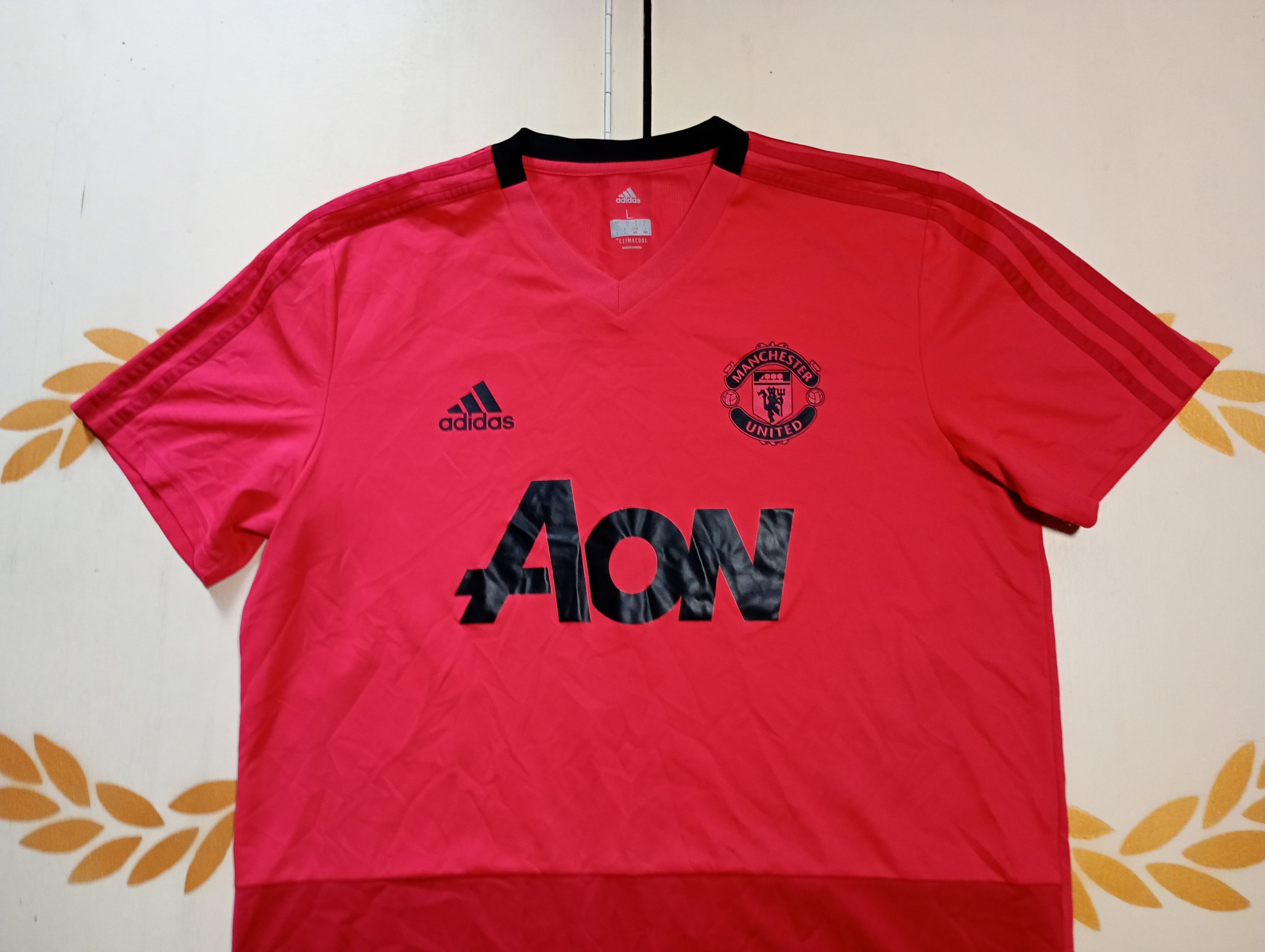 Adidas Adidas Manchester United Training Jersey 2018-2019 Size US L / EU 52-54 / 3 - 3 Thumbnail