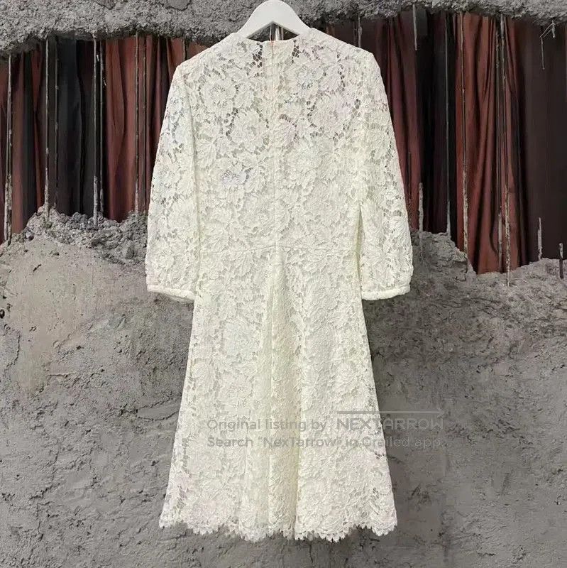 Valentino Valentino White Lace Women's Dress . Size XXS / US 00 / IT 34 - 2 Thumbnail