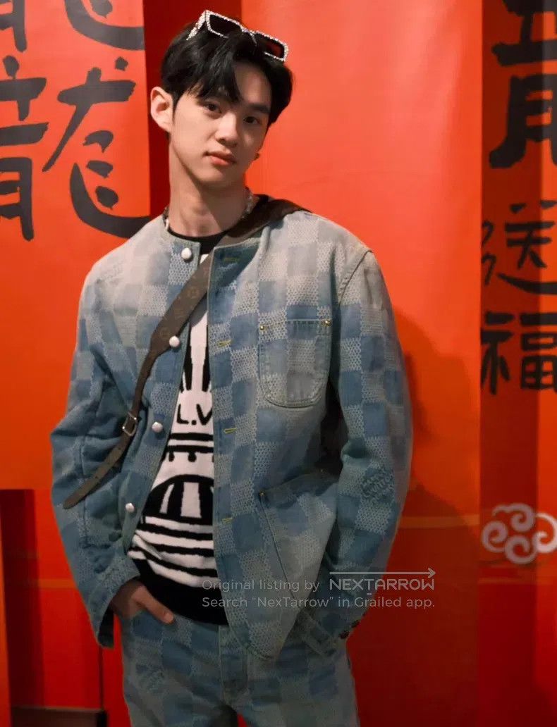 Louis Vuitton Louis Vuitton Fei Dong Series Blue Denim Jacket Size US M / EU 48-50 / 2 - 8 Thumbnail