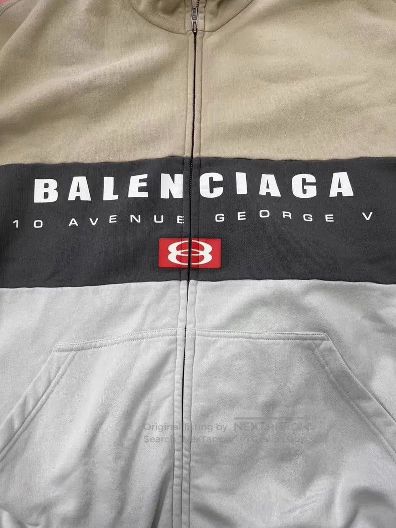 Balenciaga Balenciaga Logo high neck long sleeve jacket Size US L / EU 52-54 / 3 - 3 Thumbnail