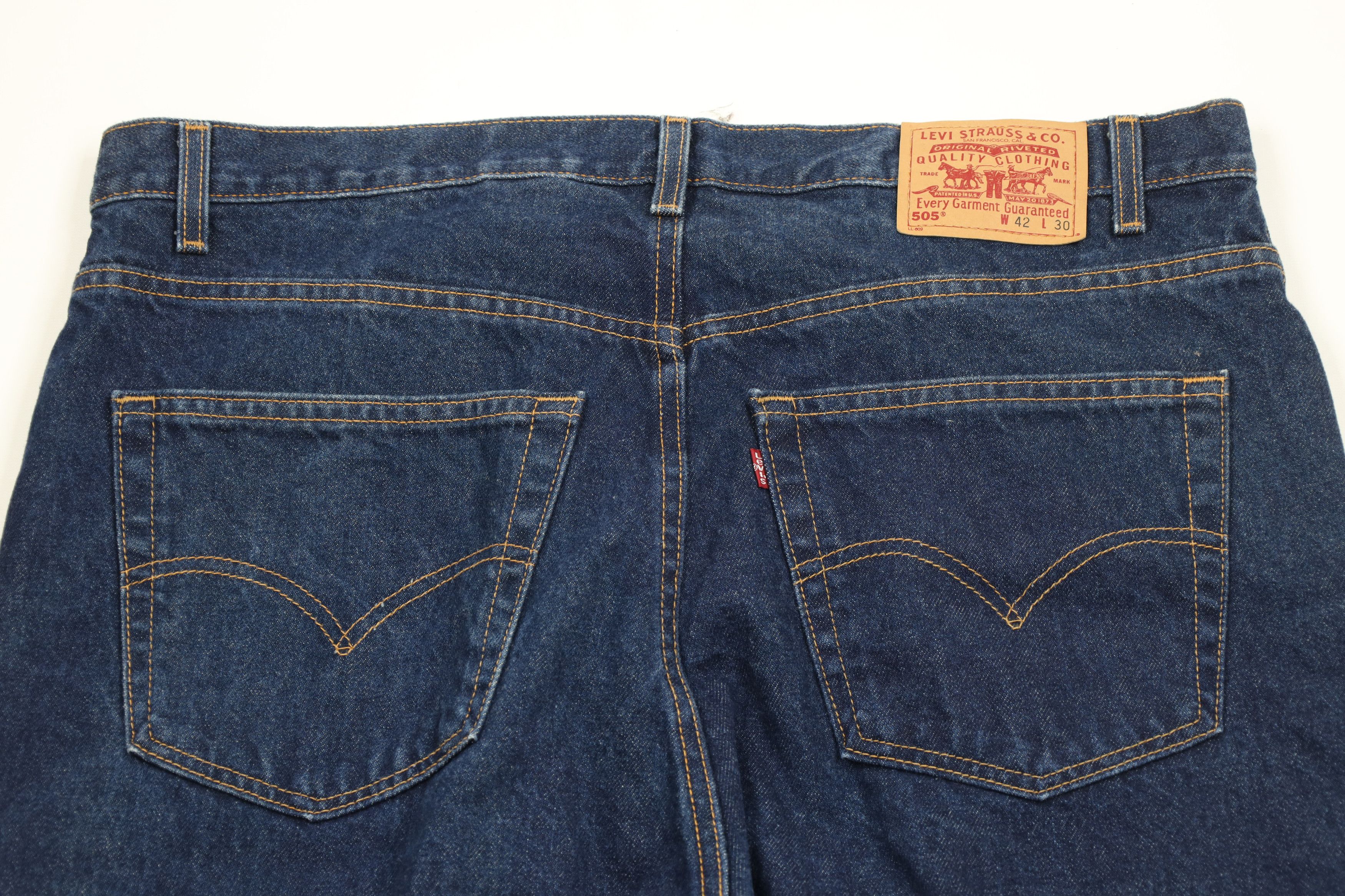 Levi's × Vintage Vintage Y2K 2000 Levis 505 Regular Fit Denim Jeans Blue USA Size US 42 / EU 58 - 10 Thumbnail