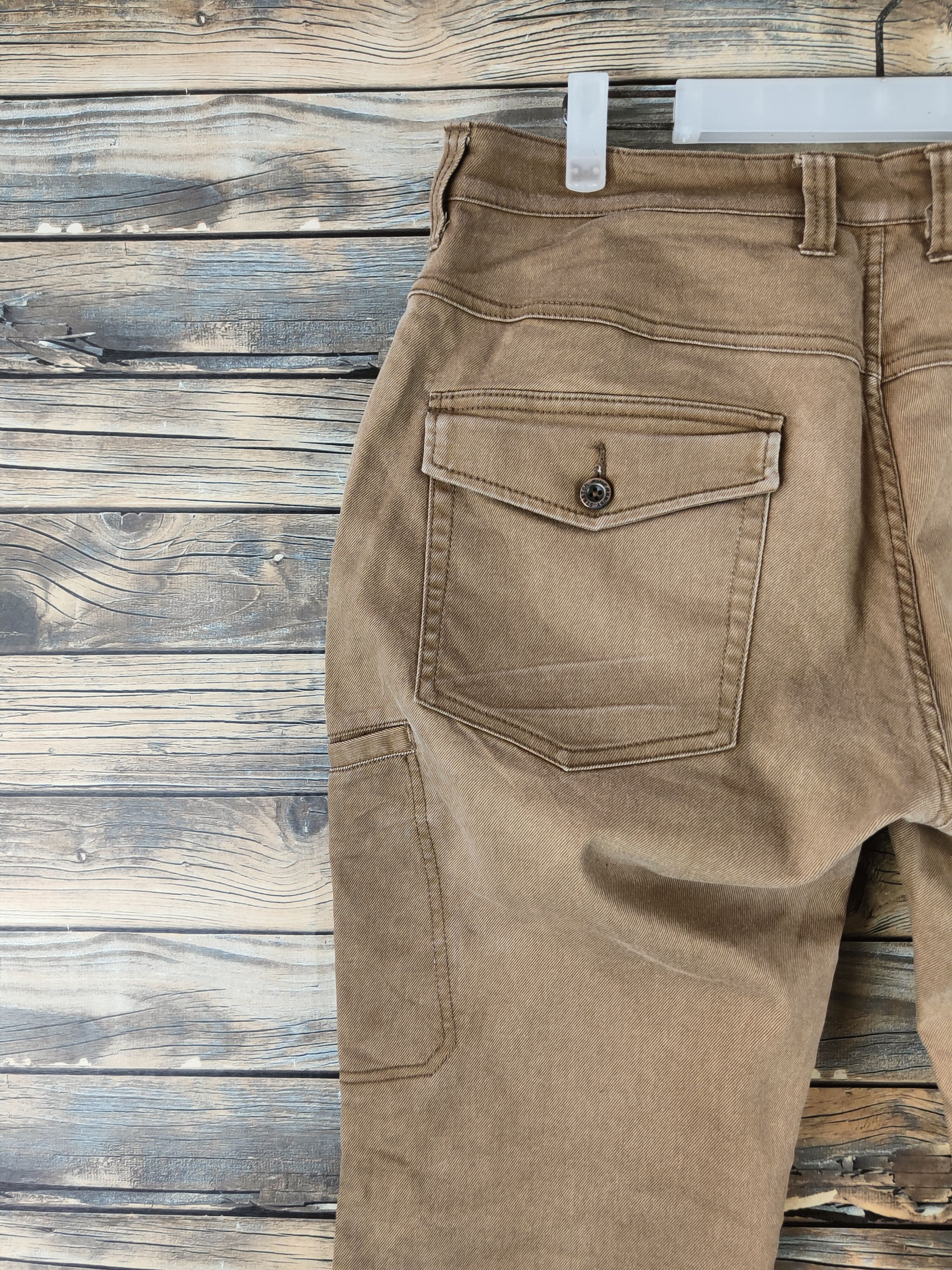 Japanese Brand DL Fine Assist Brown Multipocket Cargo Pants #46-322 Size US 34 / EU 50 - 8 Thumbnail