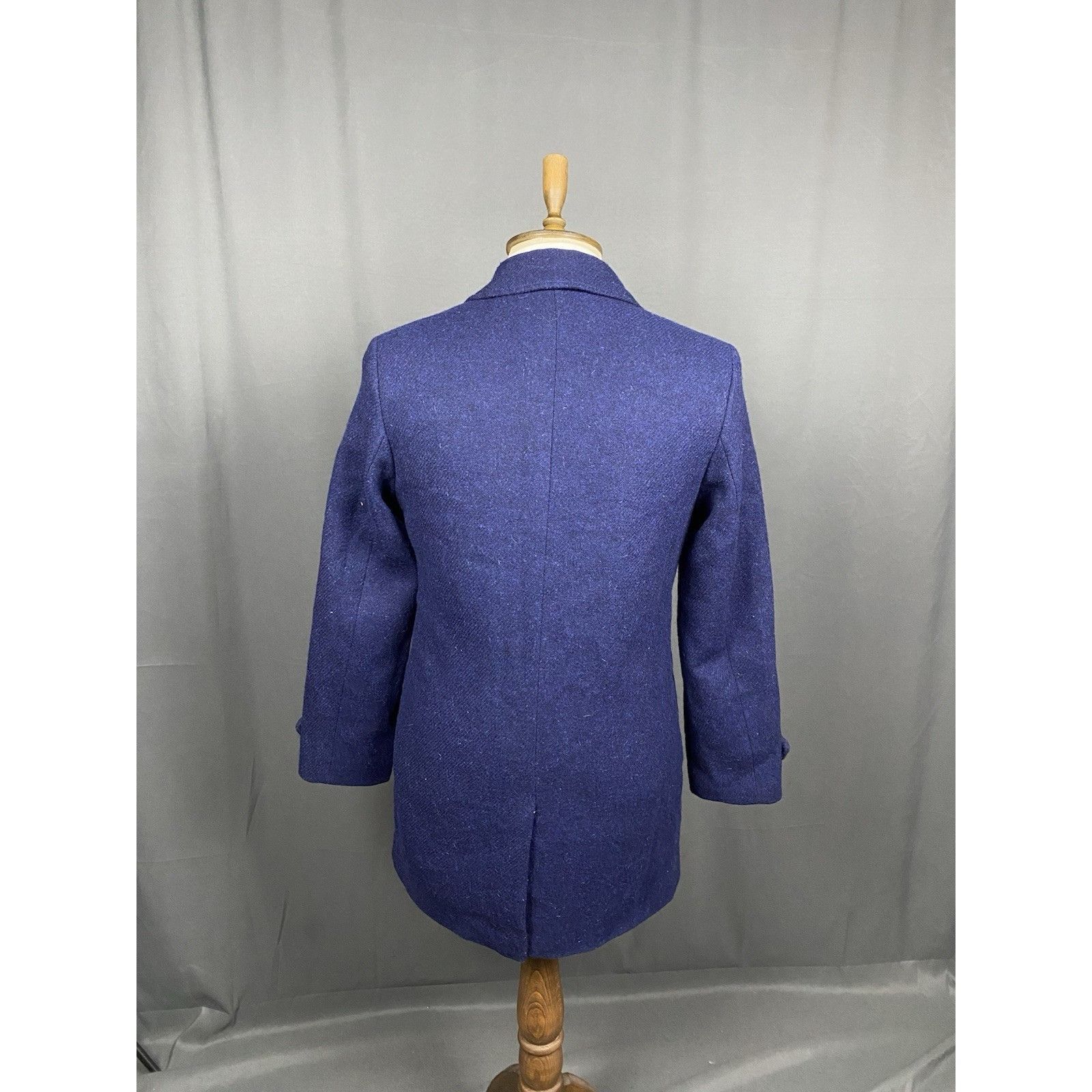 Harris Tweed MINT! Harris Tweed Men's Blue Insulated Wool Coat Size 46 R Size US S / EU 44-46 / 1 - 7 Thumbnail