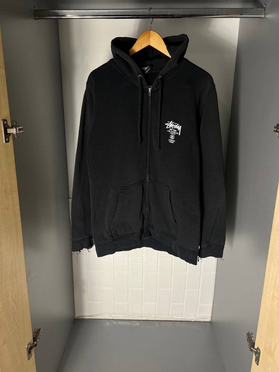 Stussy VINTAGE STUSSY ZIP HOODIE JACKET RETRO Y2K SK8 90s Size US XL / EU 56 / 4 - 4 Thumbnail