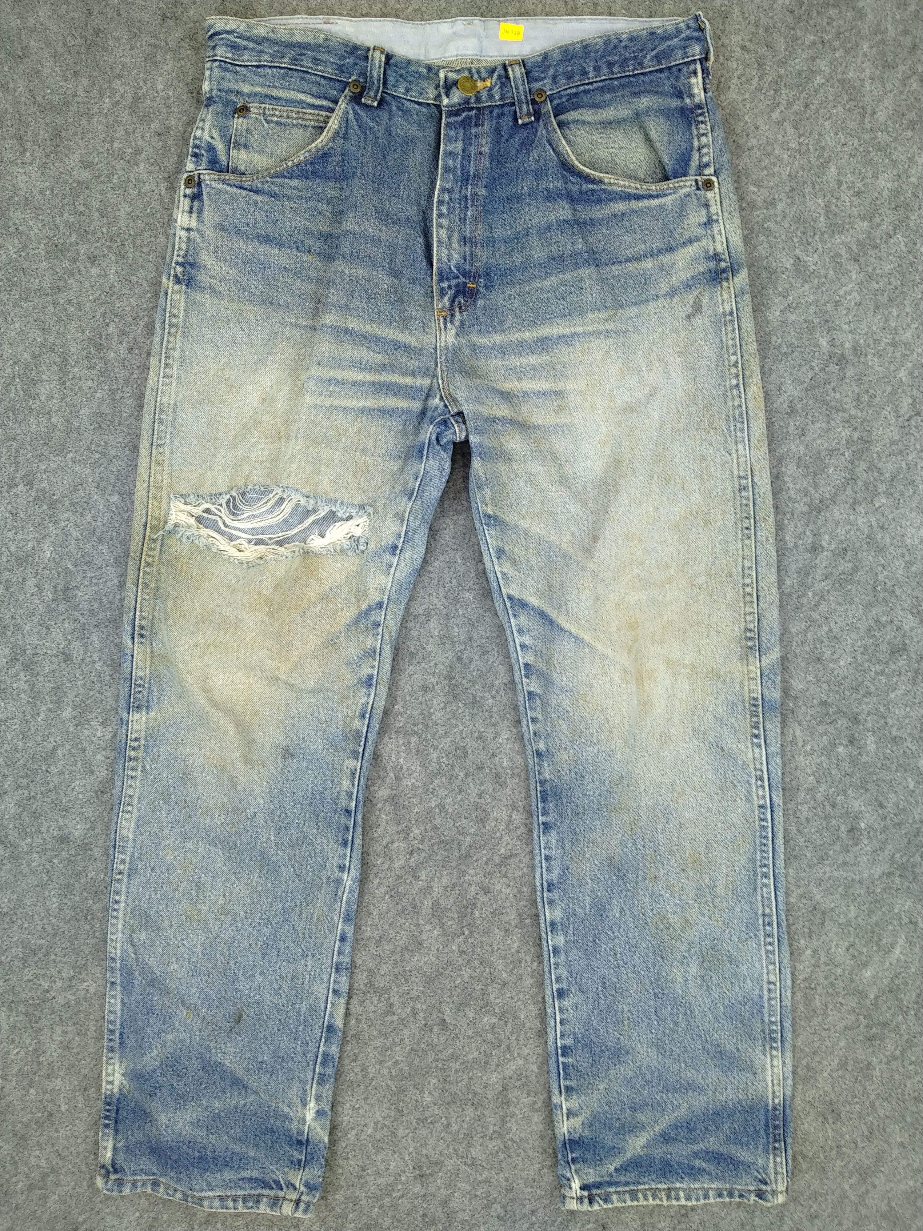 Wrangler Dirty Blue Wrangler Distressed Denim 32x30 -JN338 Size US 32 / EU 48 - 1 Thumbnail