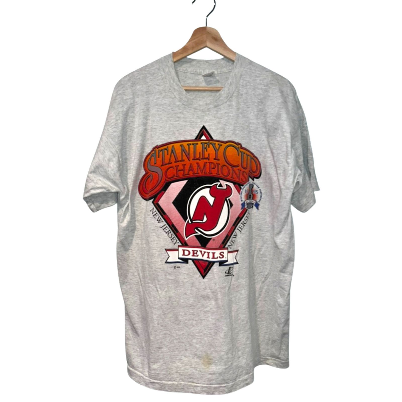 Logo Athletic New Jersey Devils Logo Athletic NHL Stanley Cup Champions XL Size US XL / EU 56 / 4 - 1 Thumbnail