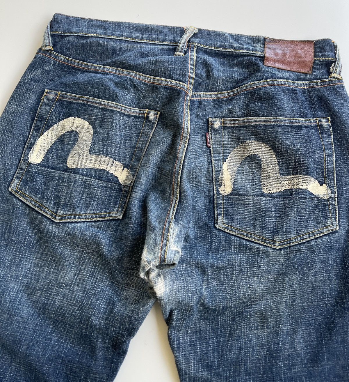 Evisu Evisu Daicock Distressed Selvedge Denim Size US 34 / EU 50 - 7 Thumbnail
