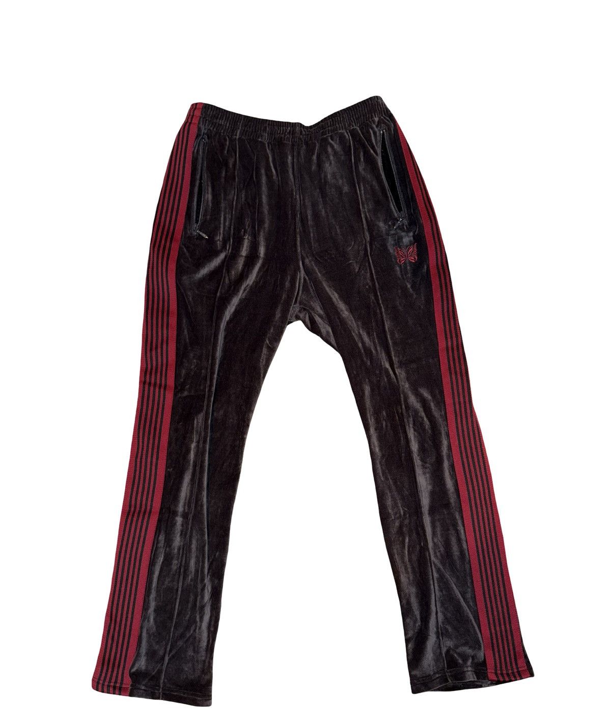 Needles Needles Gray/Red Track Pants Size US 31 - 1 Thumbnail