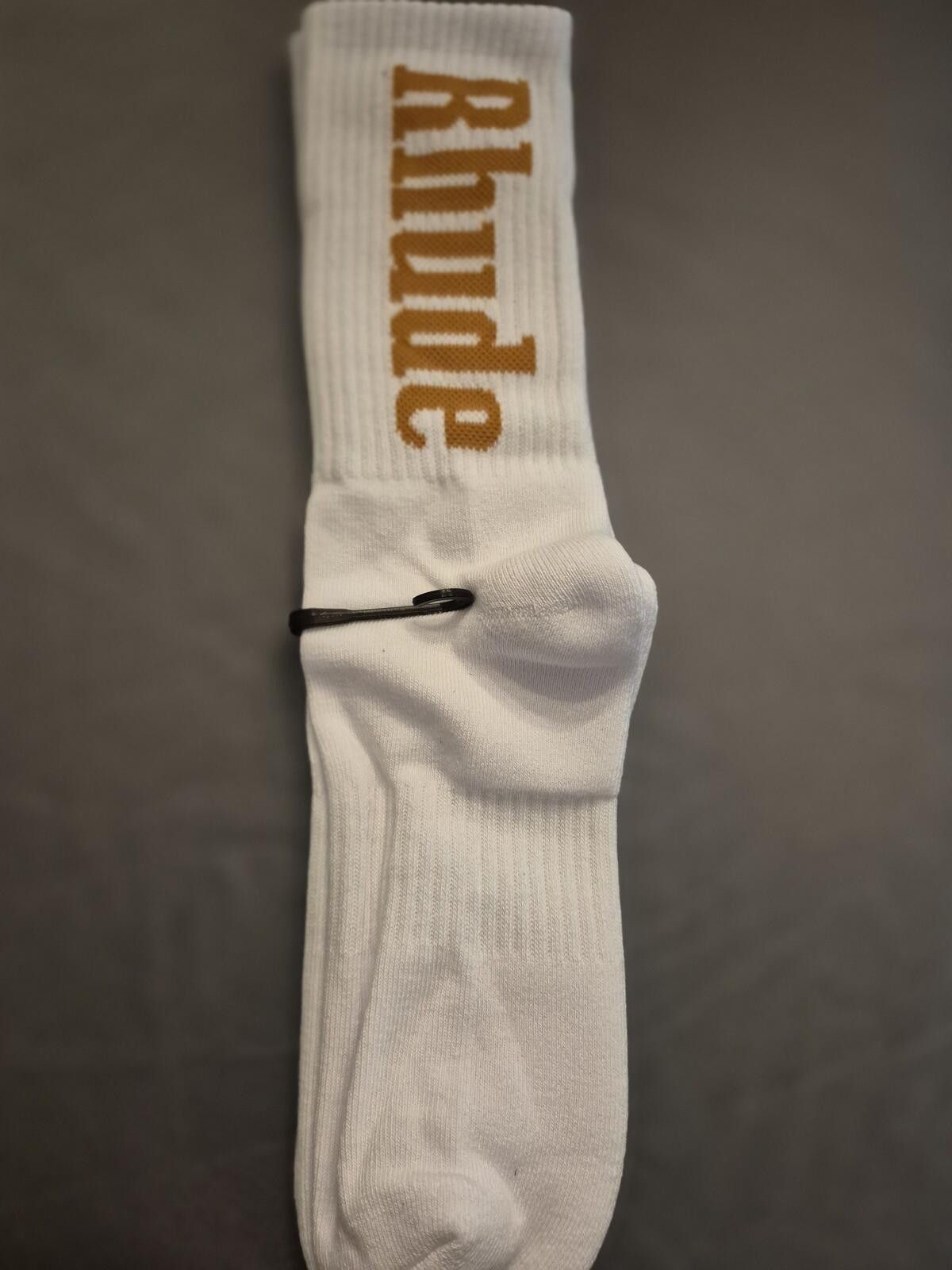 Rhude Rhude White Mustard Socks Size ONE SIZE - 2 Thumbnail
