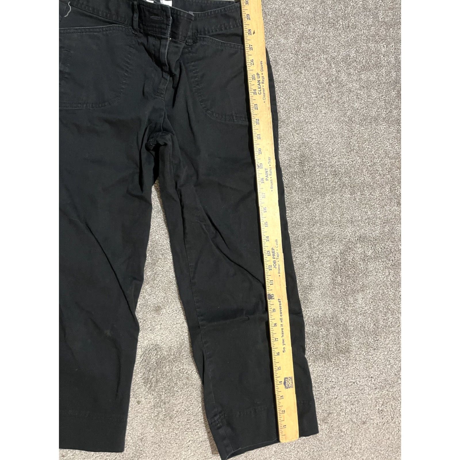 Ann Taylor Ann Taylor Women's Pants Black Cropped Size 4 Inseam 4 in Regular” Size 27" / US 4 / IT 40 - 6 Thumbnail