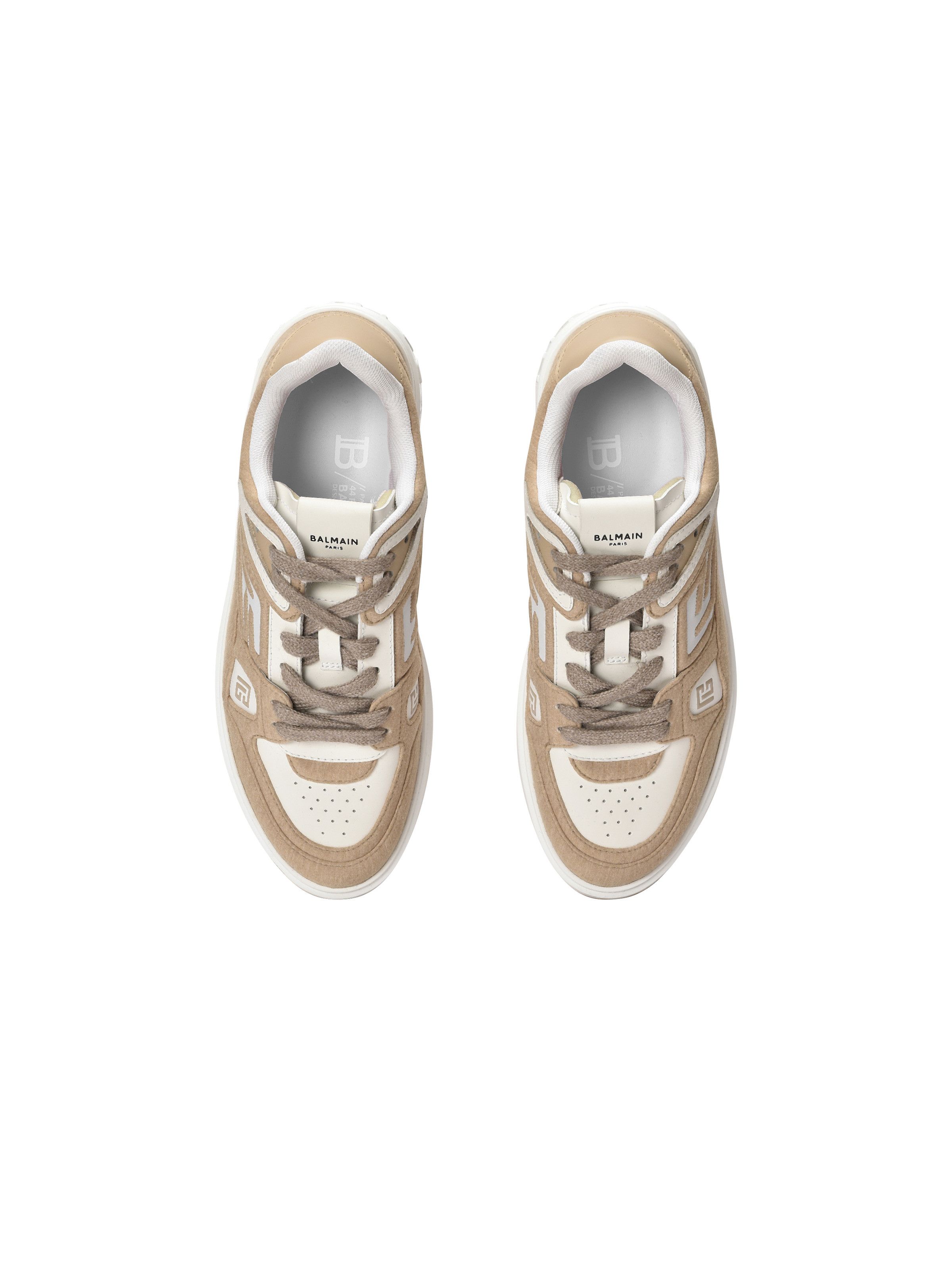 Balmain o1s1wg110925 B Court Skate Sneakers in Beige Size US 8 / IT 38 - 3 Thumbnail