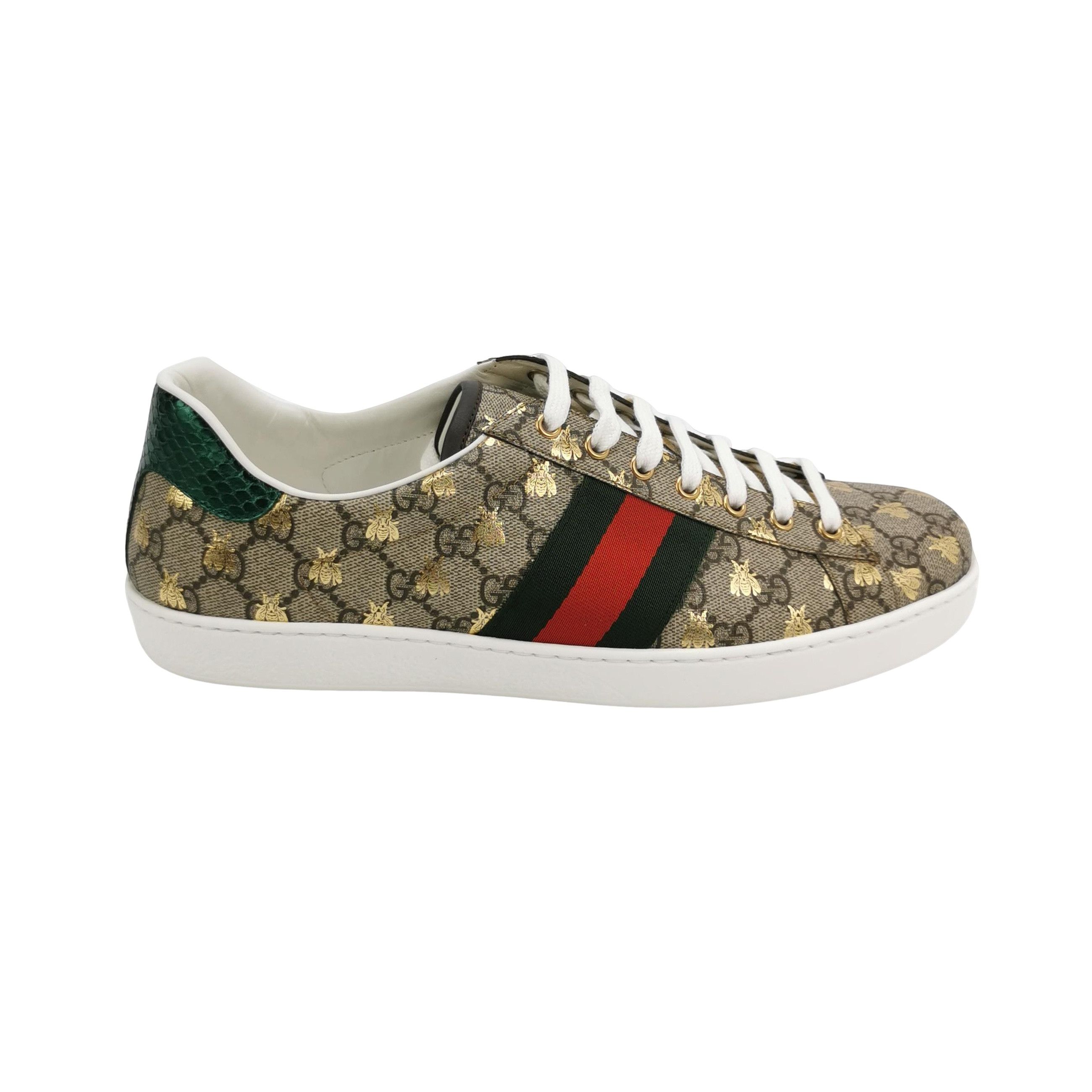 Gucci Gucci Bee GG Supreme Ace Sneakers 12.5 Size US 13 / EU 46 - 1 Thumbnail