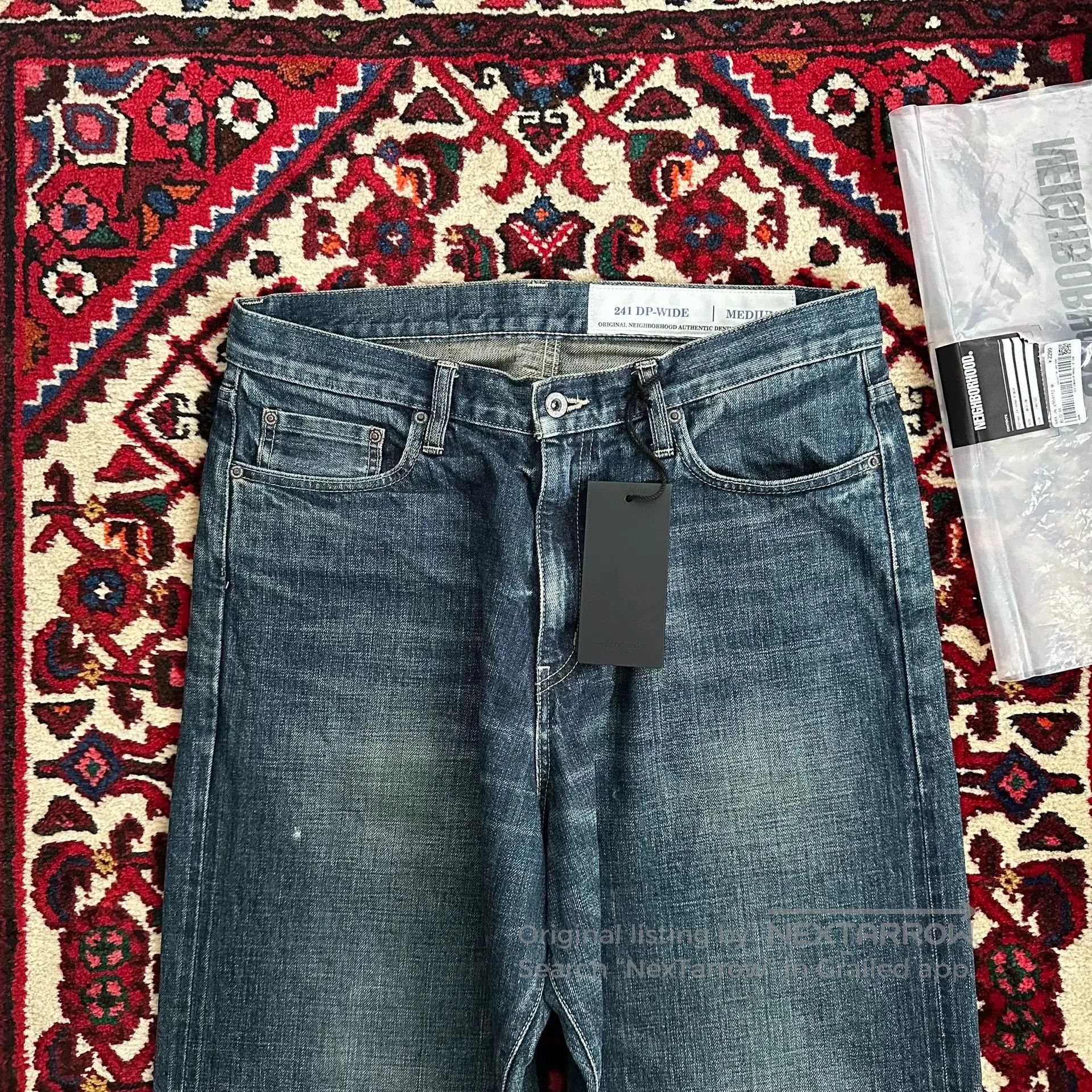 Neighborhood neighborhood wide leg denim pants M size. Size US 44 / EU 60 - 4 Thumbnail