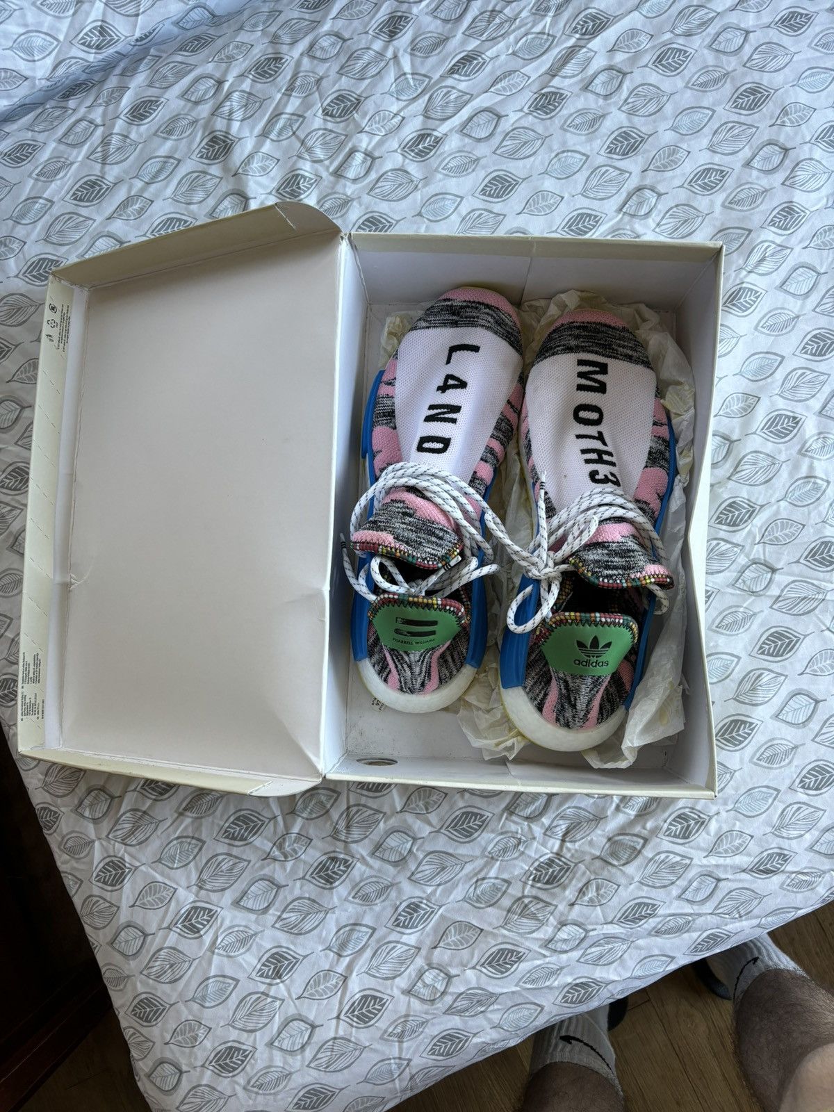 adidas gazelle silver green womens Adidas NMD Hu Pharrell Solar Pack Mother – SoleMate Sneakers main image 0