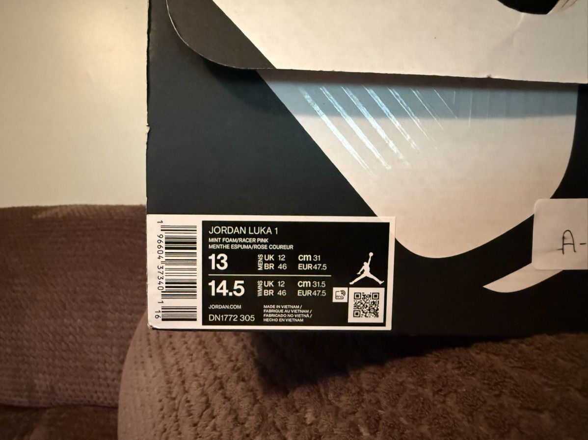 Jordan Brand Jordan Luka 1 w/ OG Box, Exc Cond, sz 13 MintFoam/RacerPink Size US 13 / EU 46 - 5 Thumbnail