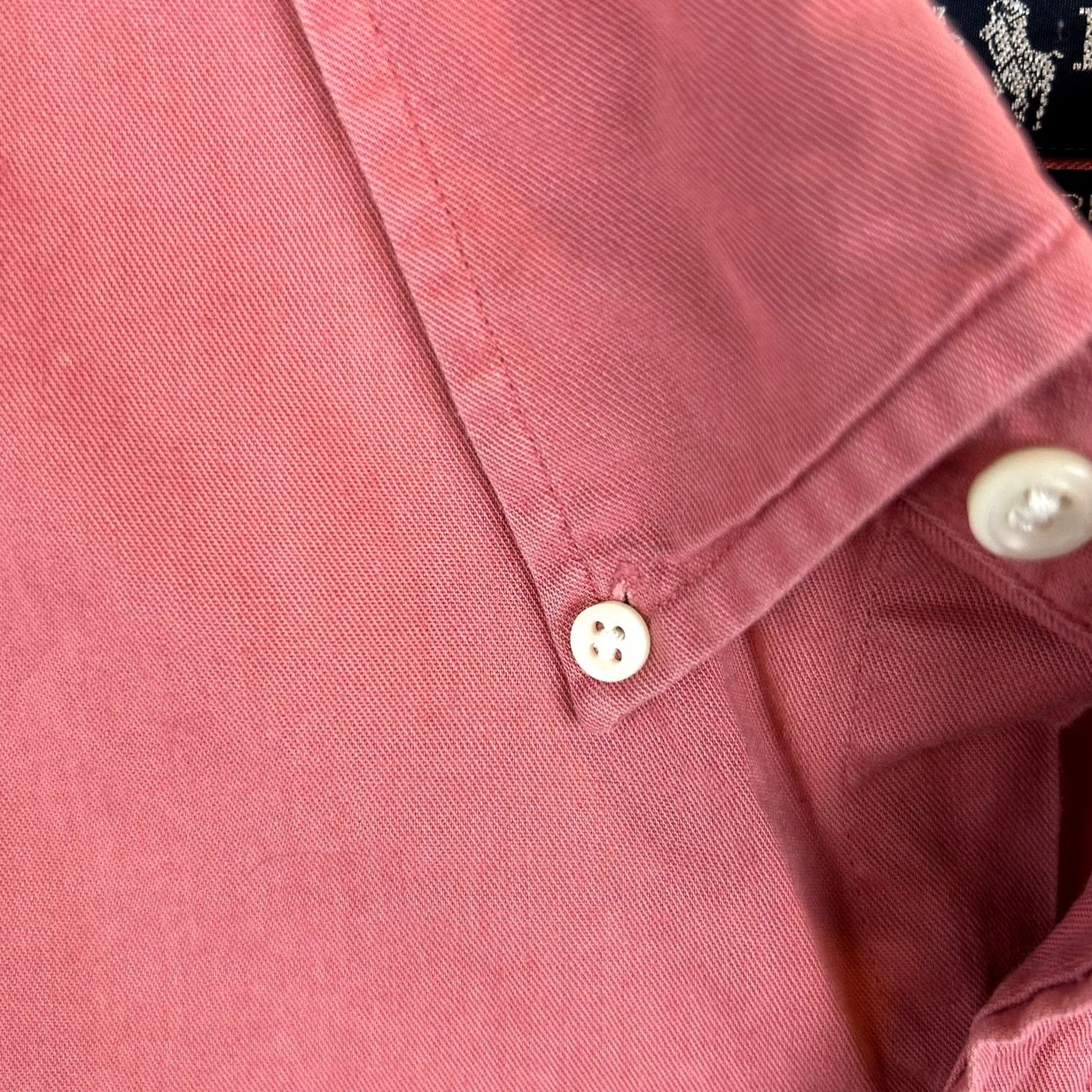 Ralph Lauren Ralph Lauren Shirt Mens L Blaire Button Up Oxford Hort Sleeve Salmon Pony Read Size US L / EU 52-54 / 3 - 6 Thumbnail