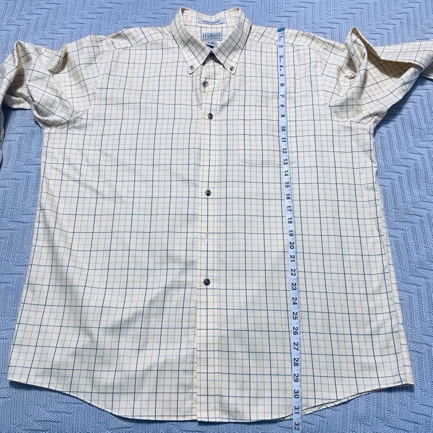 L.L. Bean LL Bean yellow plaid button down Size US XL / EU 56 / 4 - 7 Thumbnail