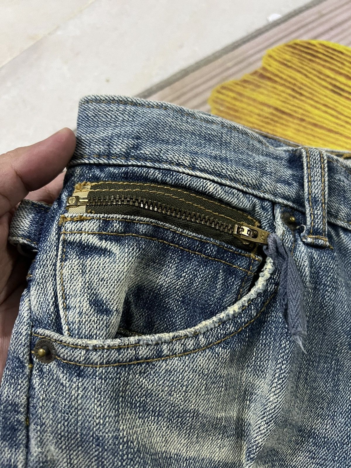 If Six Was Nine × Japanese Brand × Seditionaries HUNDREDCLUB SEARCH AND DESTROY ANARCHY DISTRESSED JEANS Size US 28 / EU 44 - 8 Thumbnail