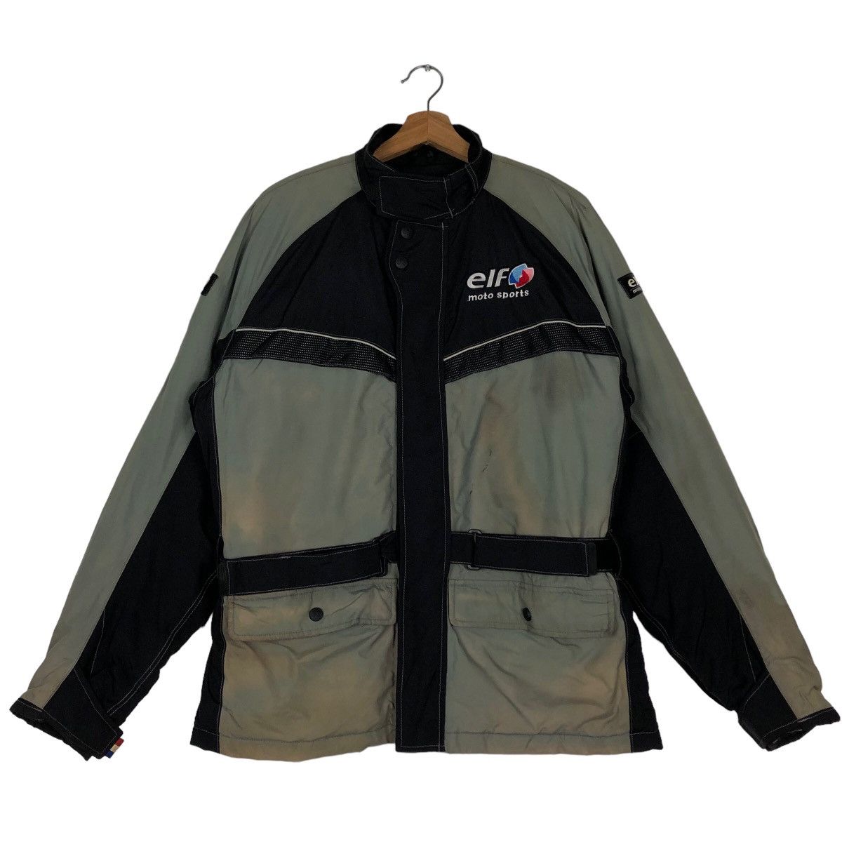 Japanese Brand 🔥Vtg Motorcycle Racing Jacket Big Logo Elf Motor Sports Size US L / EU 52-54 / 3 - 1 Thumbnail