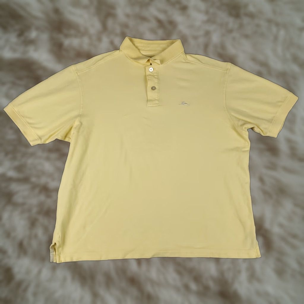 Tommy Bahama Tommy Bahama Polo Shirt Mens Large Yellow Casual Short Sleeve - Runs Short Size US L / EU 52-54 / 3 - 1 Thumbnail