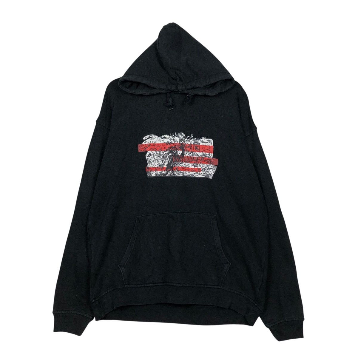 Cartoon Network 📌Vintage Hoodie Pull Over Cartoon Big Logo Design Size US M / EU 48-50 / 2 - 2 Thumbnail