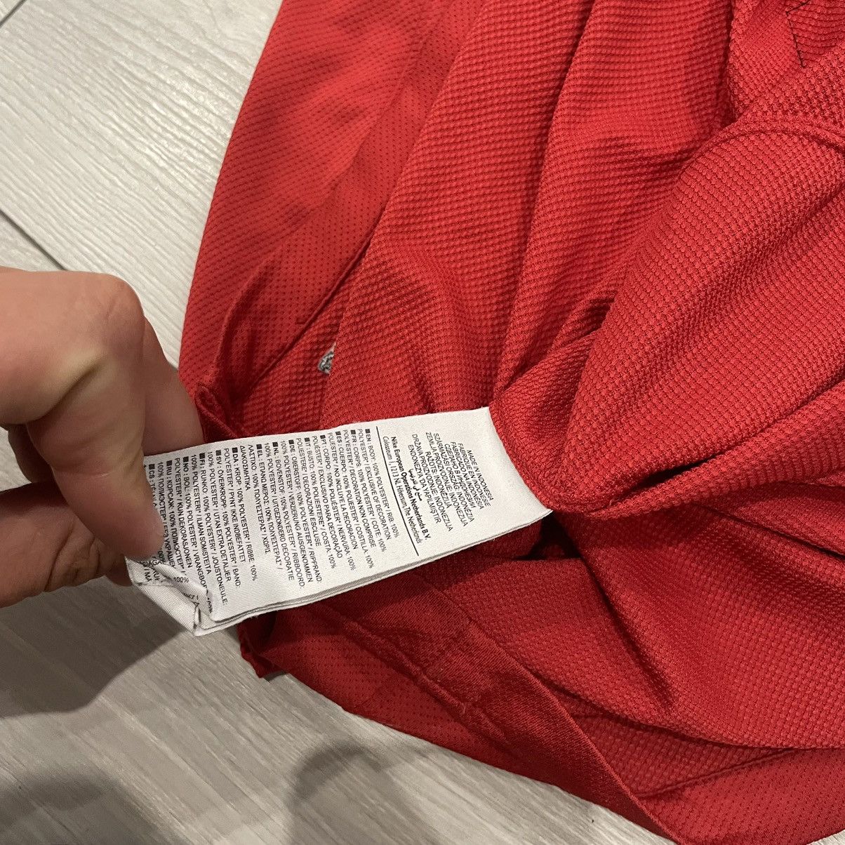 Nike Nike AON MANCHESTER UNITED shirt jersey tee RED MATCH WORN Size US L / EU 52-54 / 3 - 4 Thumbnail