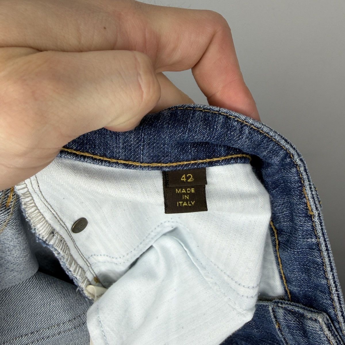 Louis Vuitton Vintage Louis Vuitton Flared Jeans Size 28" / US 6 / IT 42 - 10 Thumbnail