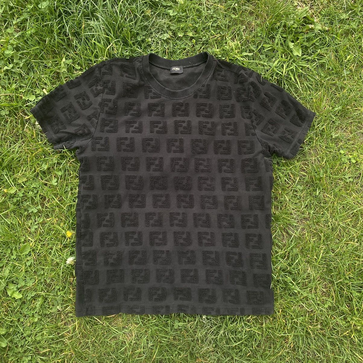 image of Fendi Monogram T-Shirt in Black, Men's (Size Small)