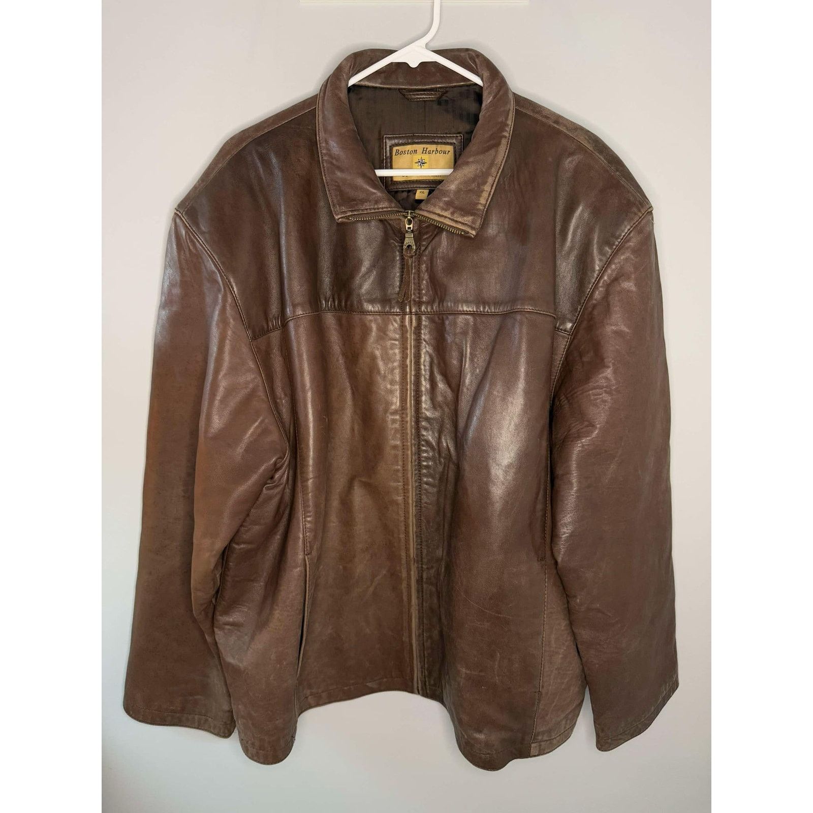 Other Boston Harbour Outdoor Genuine Leather Jacket Brown Mens XXL Size US XXL / EU 58 / 5 - 12 Thumbnail