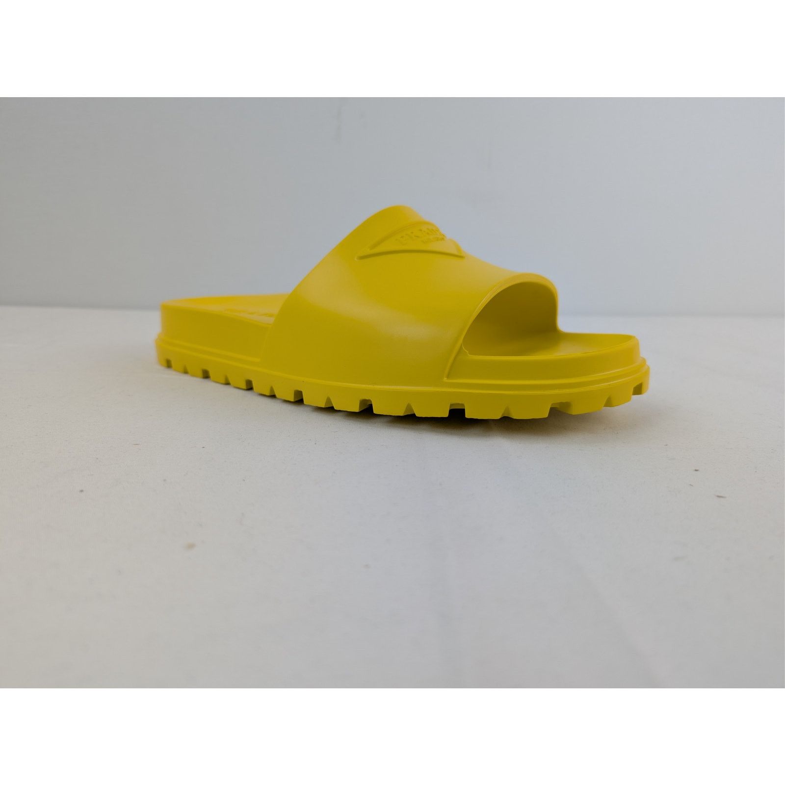Prada o1rshd1 EVA Rubber Slide Sandals Slippers in Yellow Size US 11 / EU 44 - 2 Thumbnail