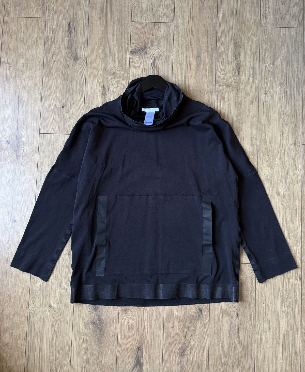 Other Barbara Alan Avant Garde Black Hooded Sweatshirt Robe Size US S / EU 44-46 / 1 - 2 Thumbnail