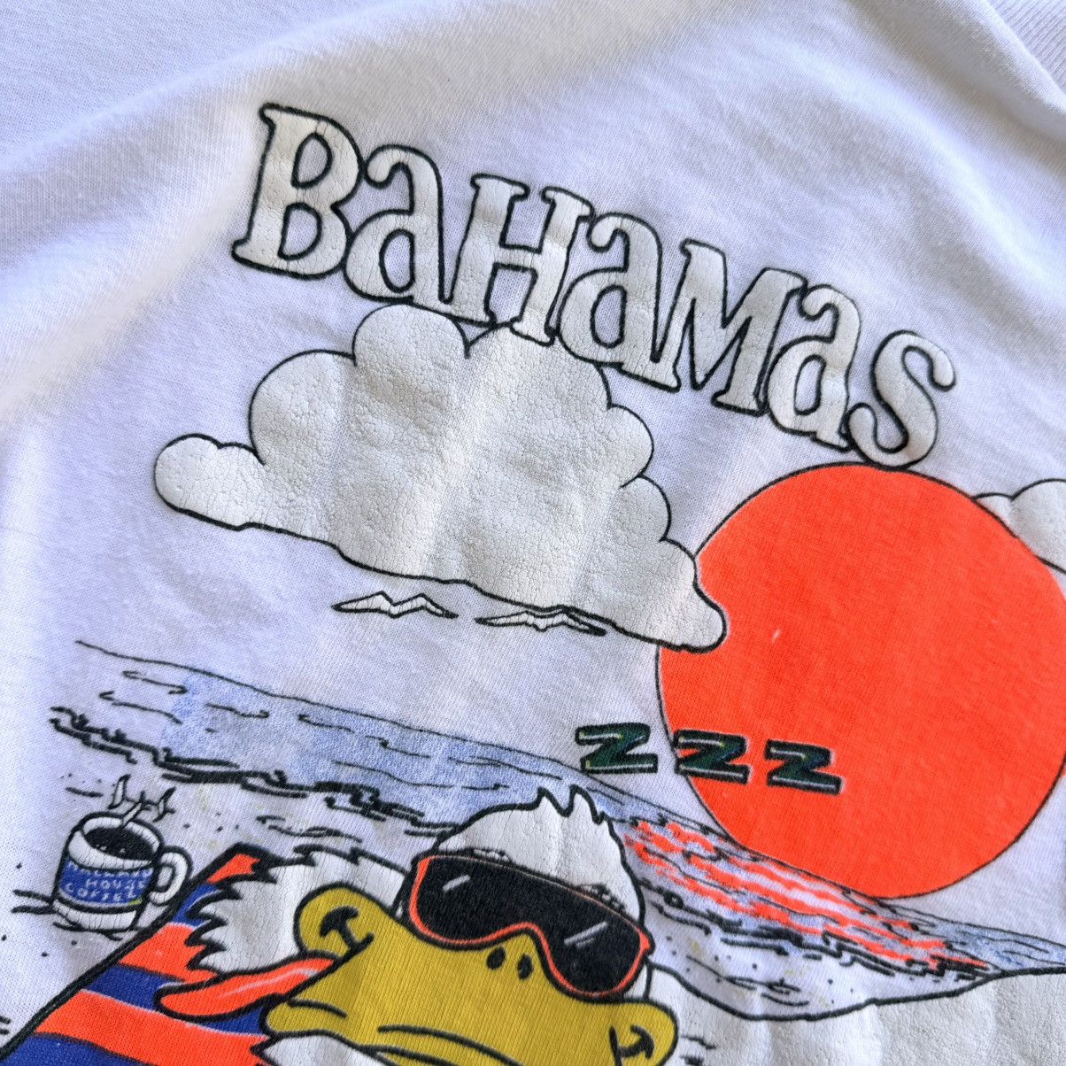 Vintage Vintage Funny Duck T Shirt Bahamas Single Stitch 90s Size US XXL / EU 58 / 5 - 3 Thumbnail