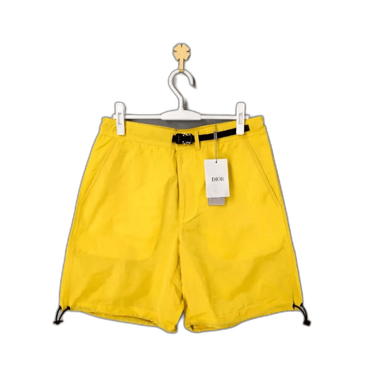 DIOR Yellow Drawstring Shorts for Men-yf