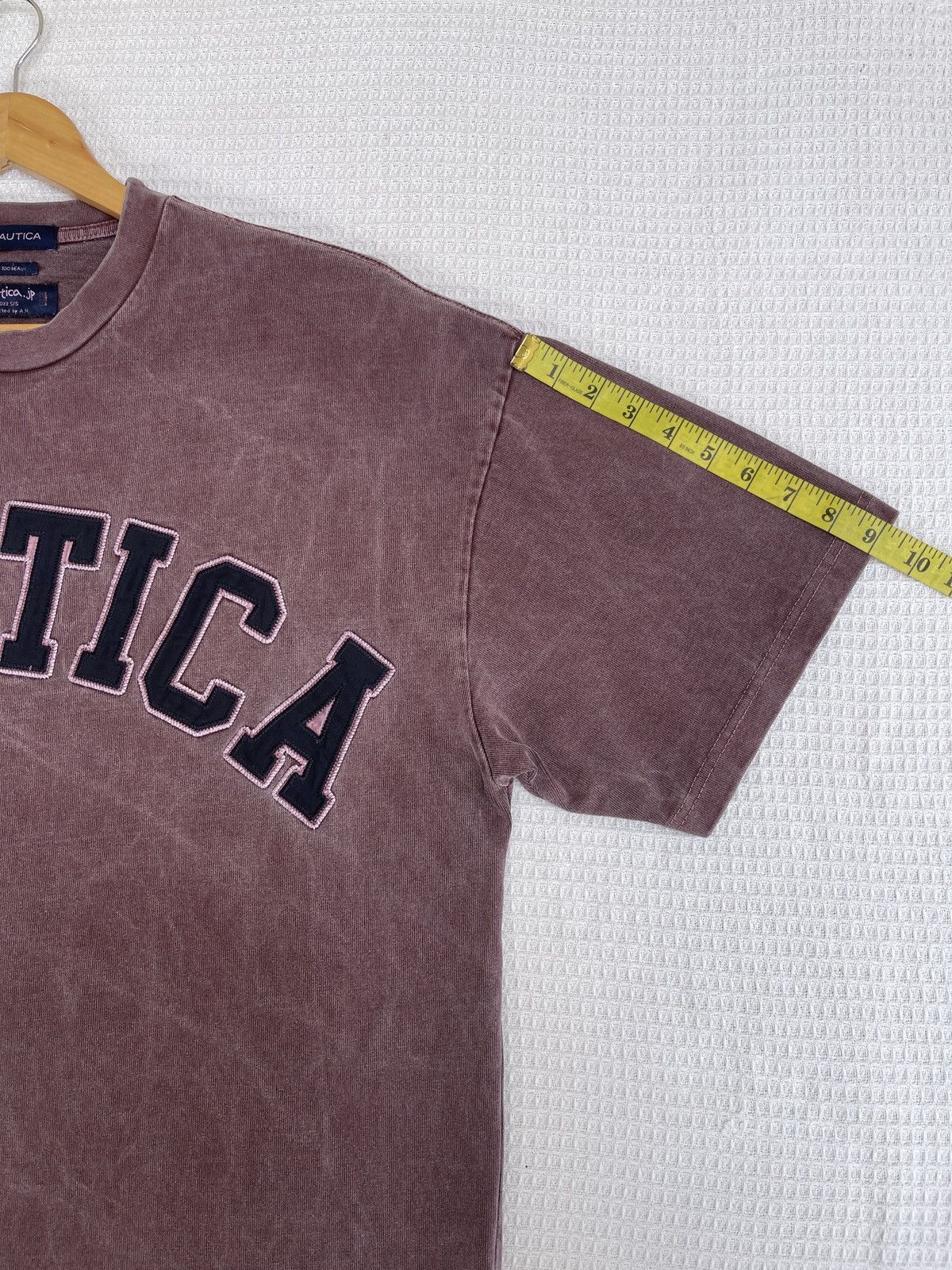 Nautica Rare🔥Nautica JP Spell Out Logo T-Shirt stone Wash Size US XL / EU 56 / 4 - 10 Thumbnail
