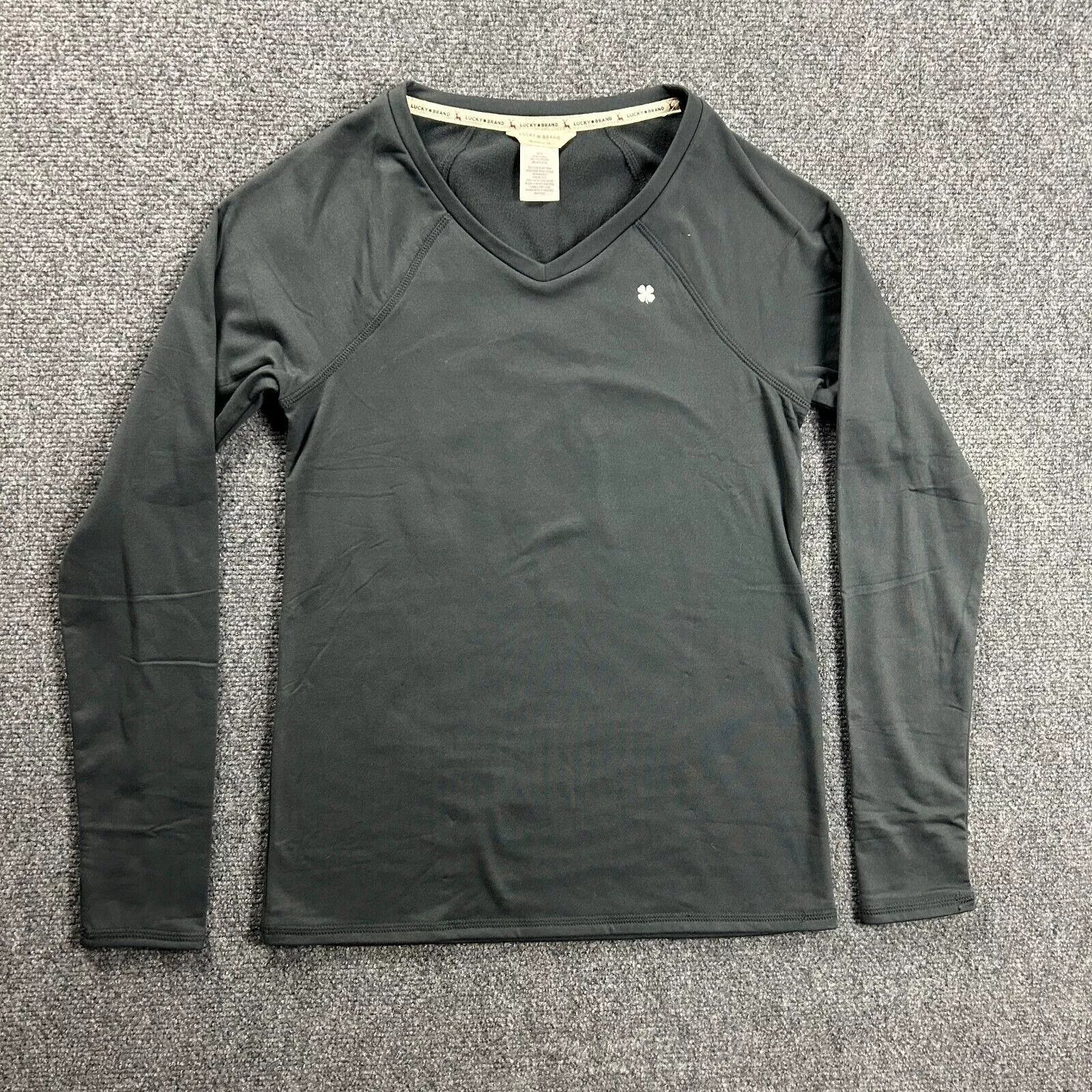 Lucky Brand Lucky Brand Sleep Shirt Womens Small V-Neck Fleece Polyester Size S / US 4 / IT 40 - 1 Thumbnail