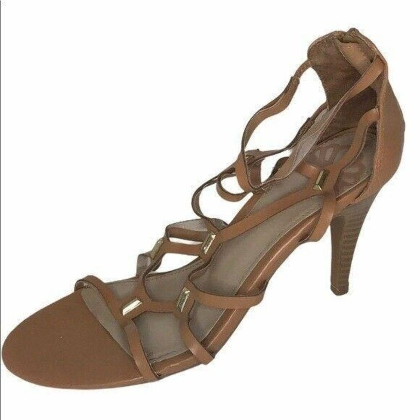Other Chic Brown Strappy Gladiator Heels Fergie Sandals 9 Size US 9 / IT 39 - 2 Thumbnail