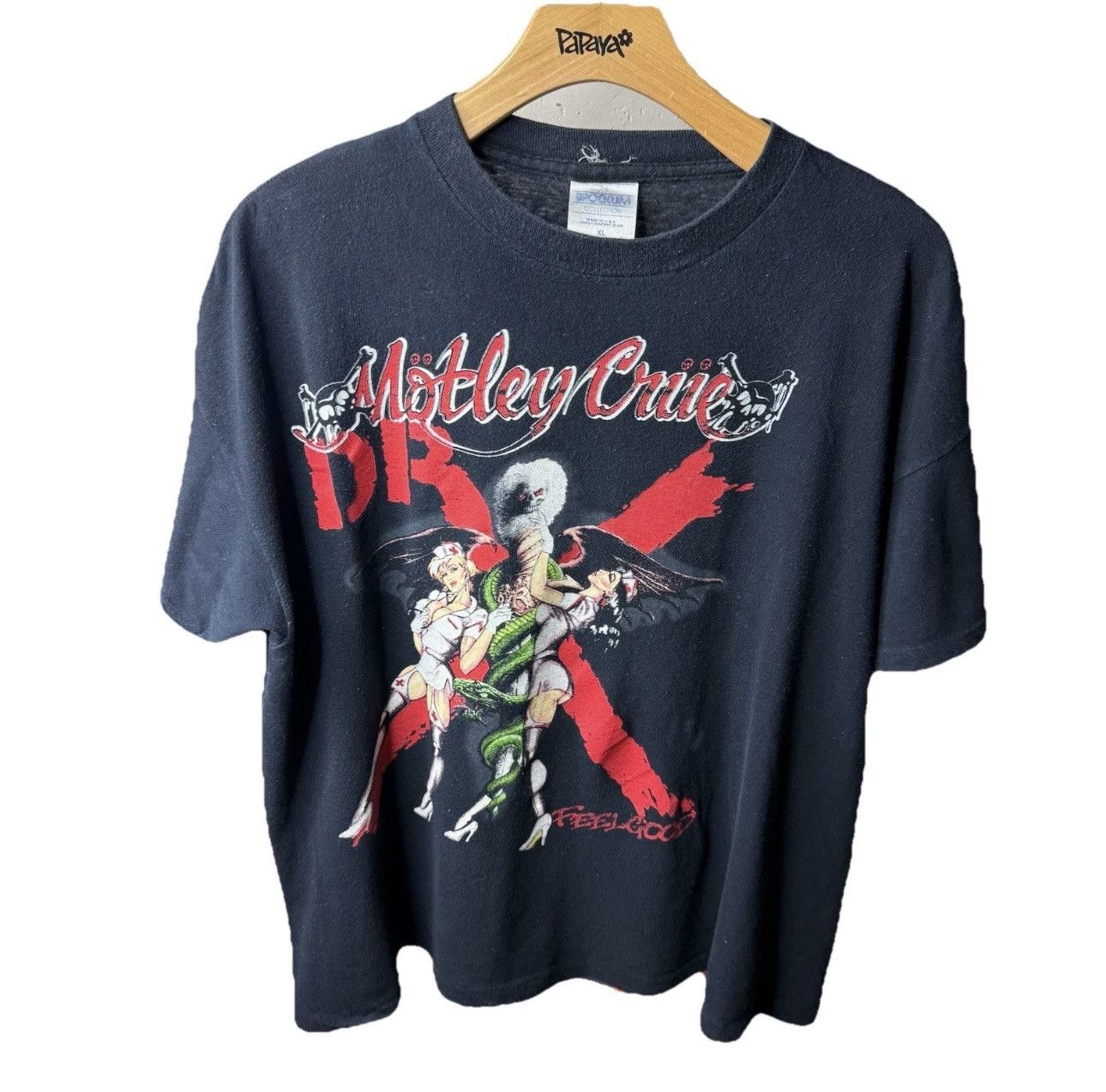 Vintage 1990 Mötley Crüe Dr. Feelgood Tour Tee Brockum Size US L / EU 52-54 / 3 - 1 Thumbnail