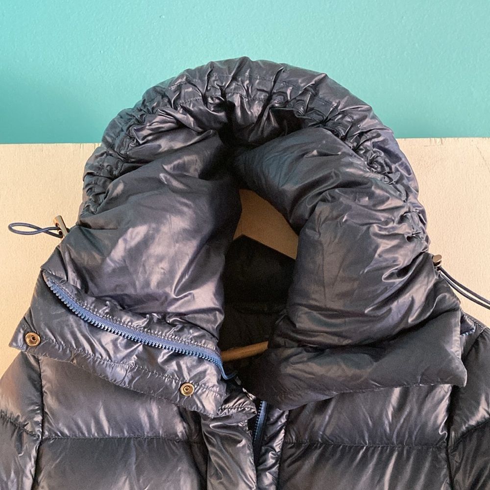 Add Add Italy Down Jacket Womens Size M Navy Blue Zip & Snap A S Size M / US 6-8 / IT 42-44 - 7 Thumbnail