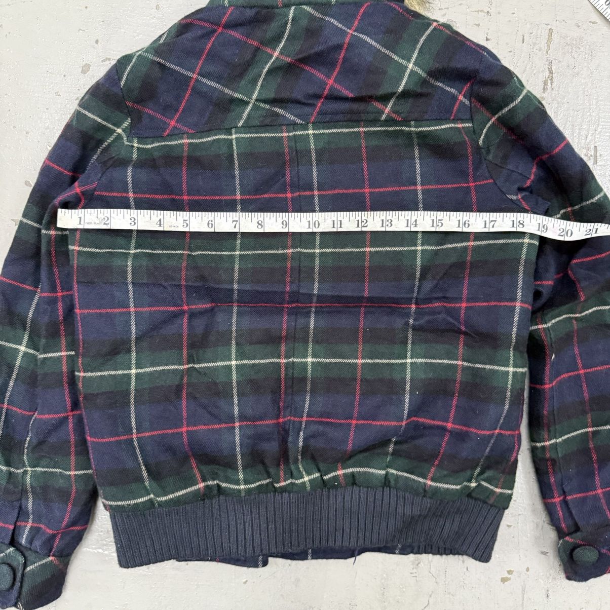 Beauty Beast Japanese Plaid Jacket Fur Hoodie Double Breasted Jacket Size US M / EU 48-50 / 2 - 6 Thumbnail