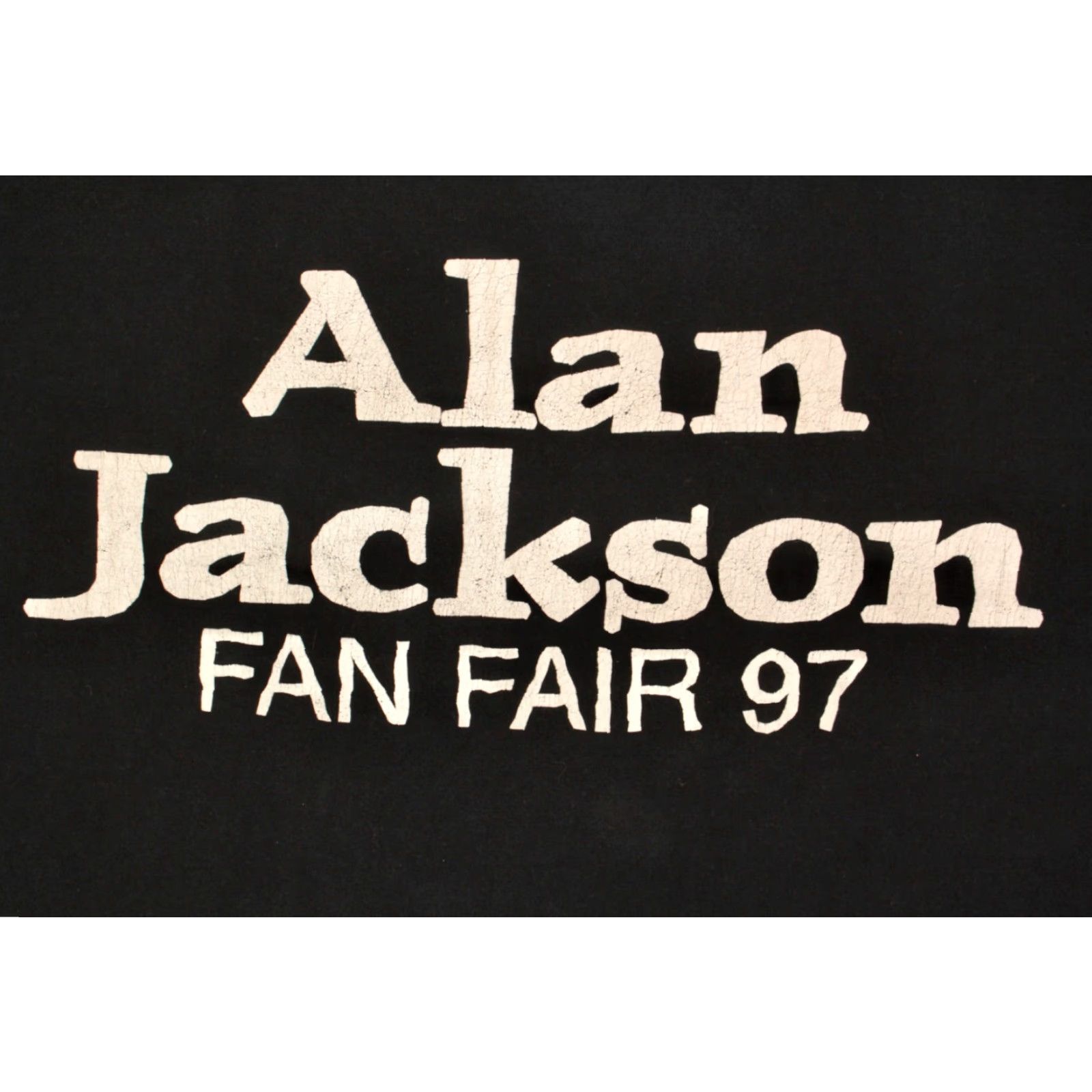 Fruit Of The Loom VINTAGE Men's 1990s Alan Jackson TShirt XL Black Graphic Tee Country Band T-shirt Mens Size US XL / EU 56 / 4 - 4 Thumbnail