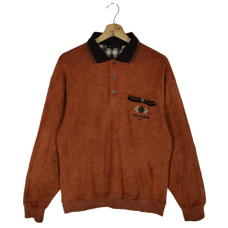 Vintage Vintage Claudio Valentino Paris Sweatshirts Size US L / EU 52-54 / 3 - 1 Thumbnail