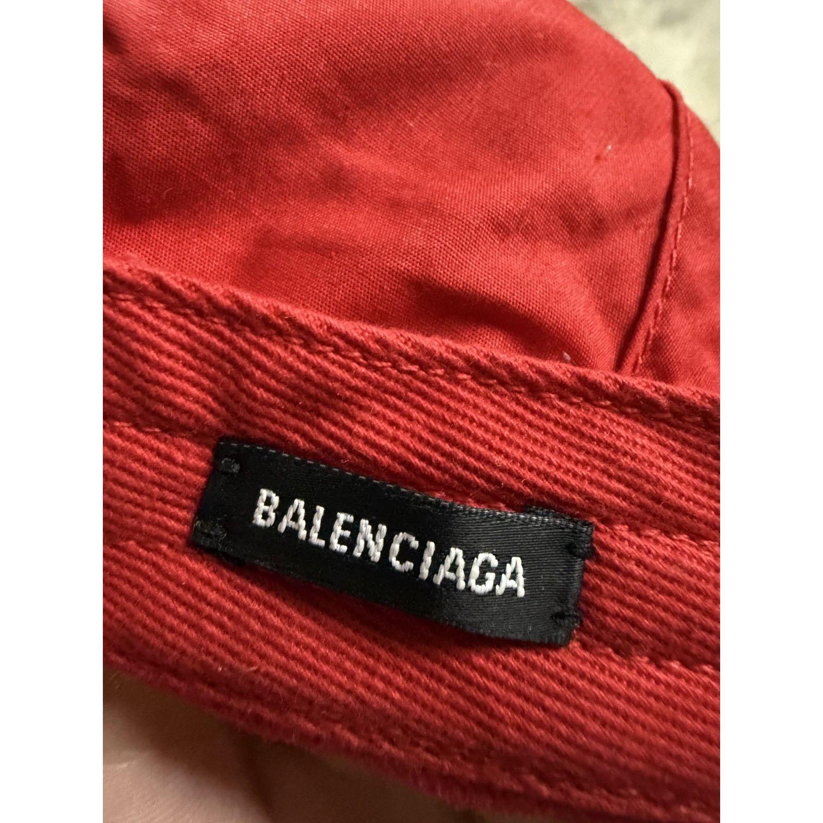 Balenciaga Balenciaga Cap Red Black Used Large Size ONE SIZE - 6 Thumbnail