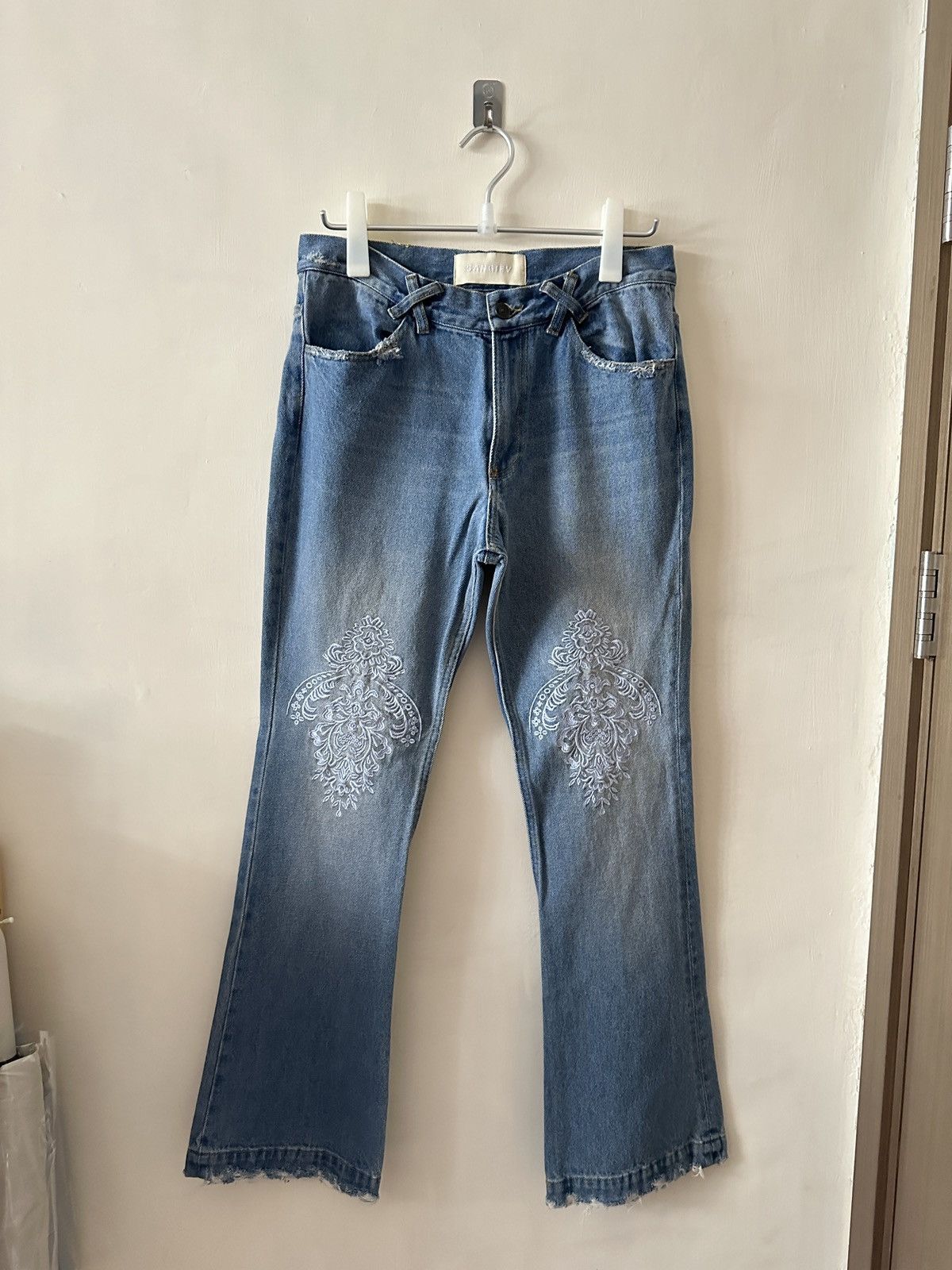 Sangiev Sangiev flared denim jeans | Grailed