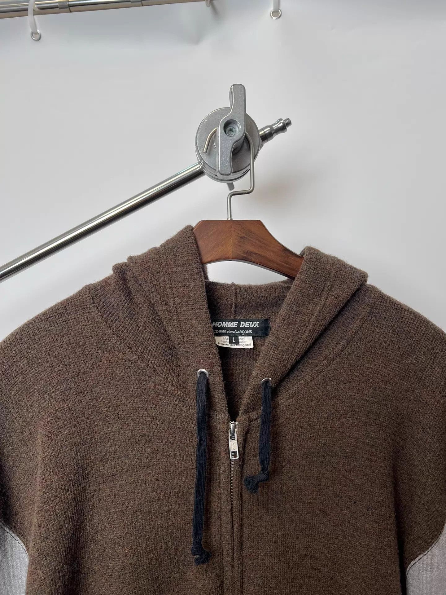 Comme des Garcons Comme des Garcons Multicolor Knit Sweater Zip-Up Hoodie L Size US L / EU 52-54 / 3 - 3 Thumbnail