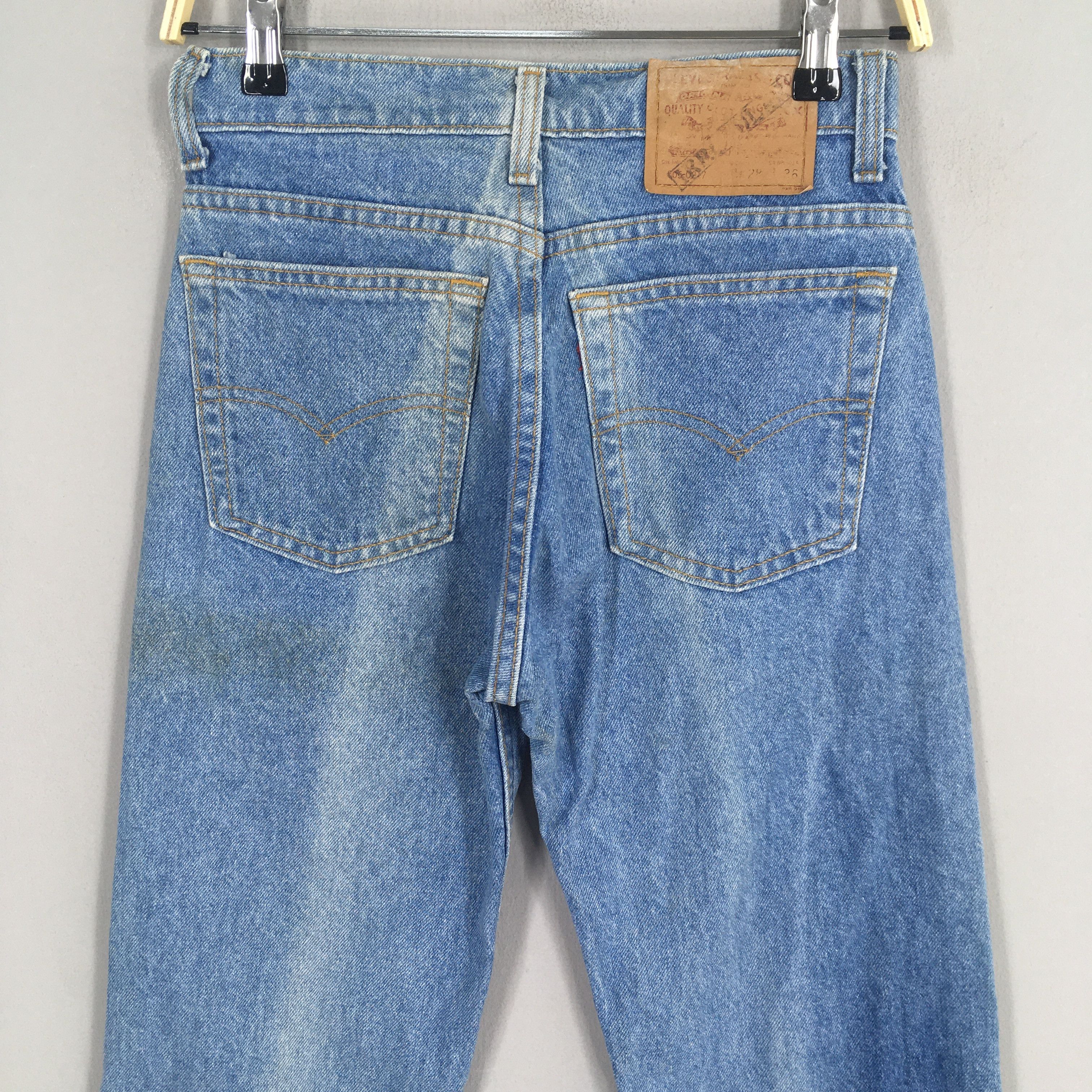 Levi's Size 25x34 Vintage 90s Levi's 505 Faded Blue Jeans S224 Size 25" / US 0 / IT 36 - 9 Thumbnail