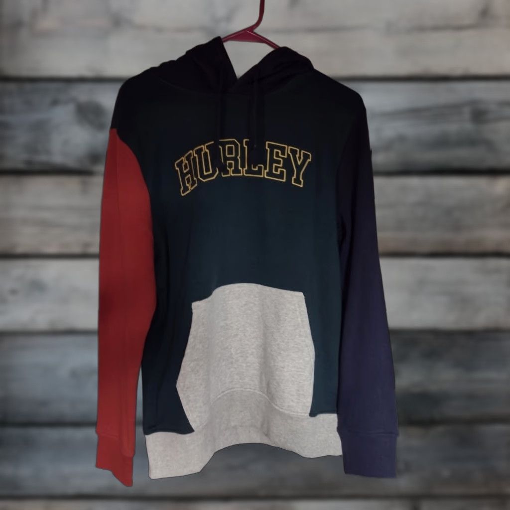 Hurley Hurley Men's Dropout Graduation Day Fleece Pullover Hoodie Dark Sea Med NWT Size US M / EU 48-50 / 2 - 1 Thumbnail