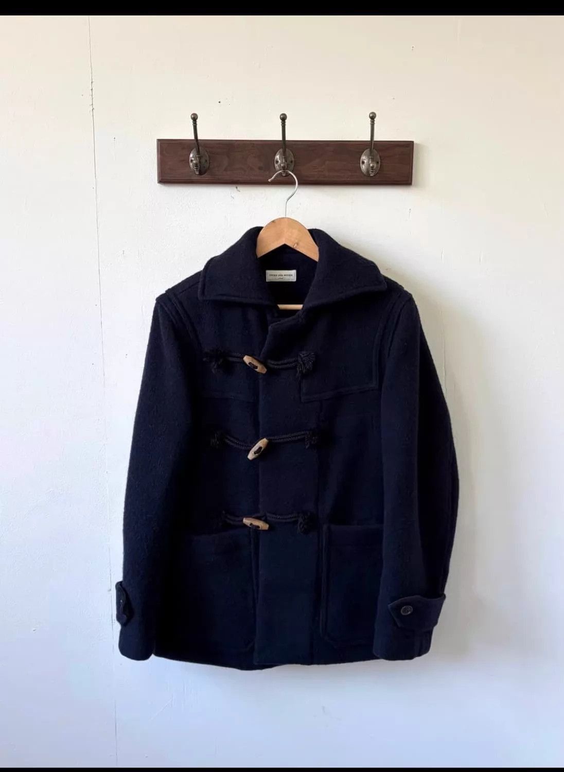 Dries Van Noten Black Toggle-Front Heavy Coat - Size M Size US M / EU 48-50 / 2 - 1 Thumbnail