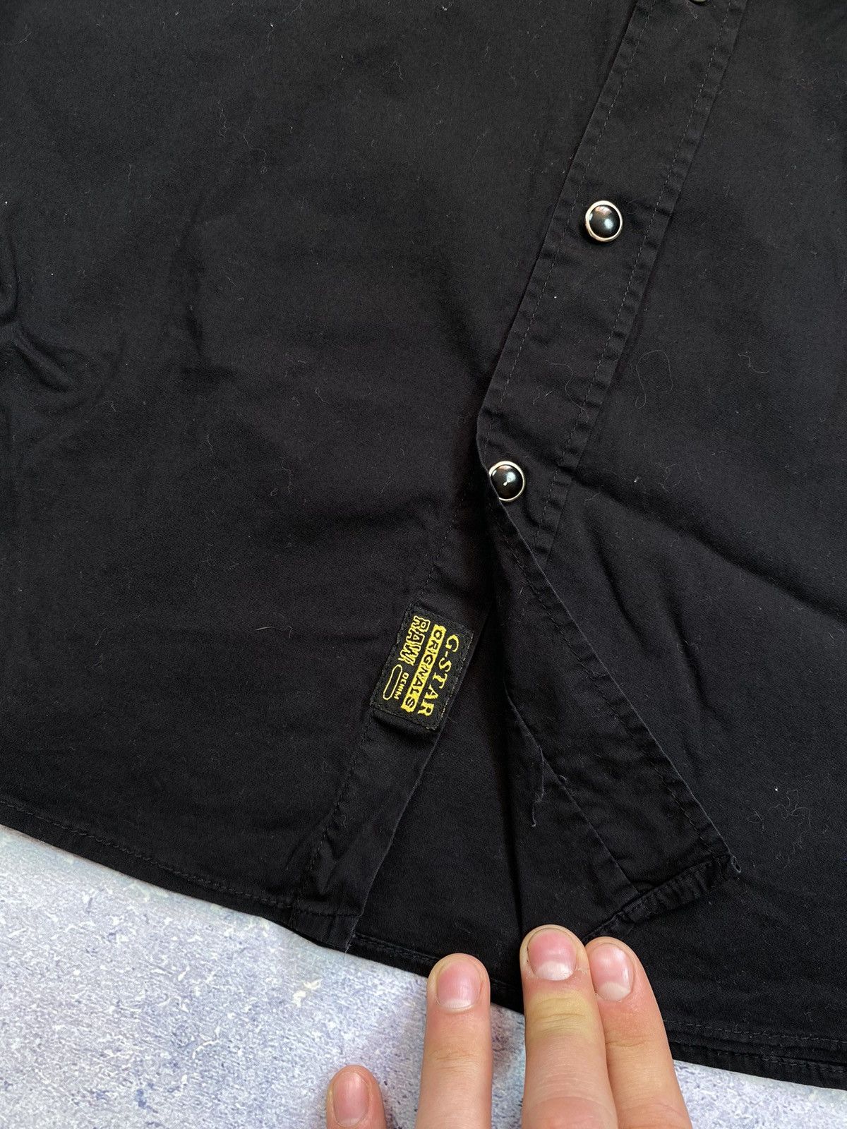 G-Star G Star Raw Men’s Black Shirt With Big Logo Size US M / EU 48-50 / 2 - 6 Thumbnail