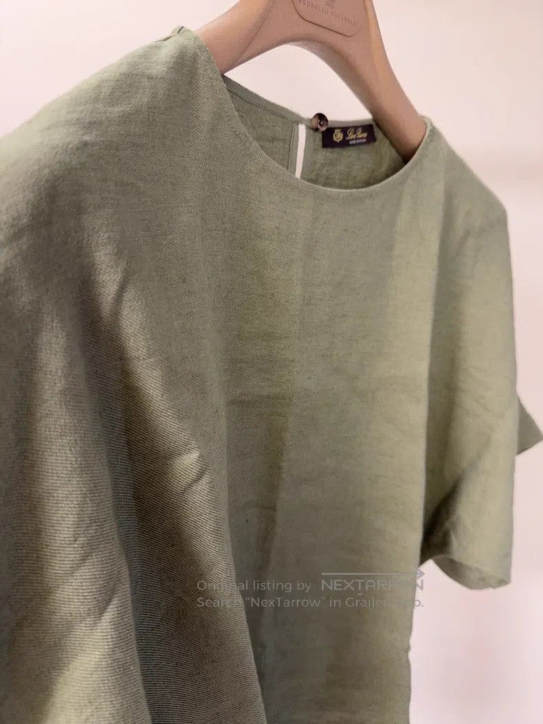 Loro Piana Loro Piana Linen Short Sleeve Top Size XS / US 0-2 / IT 36-38 - 3 Thumbnail