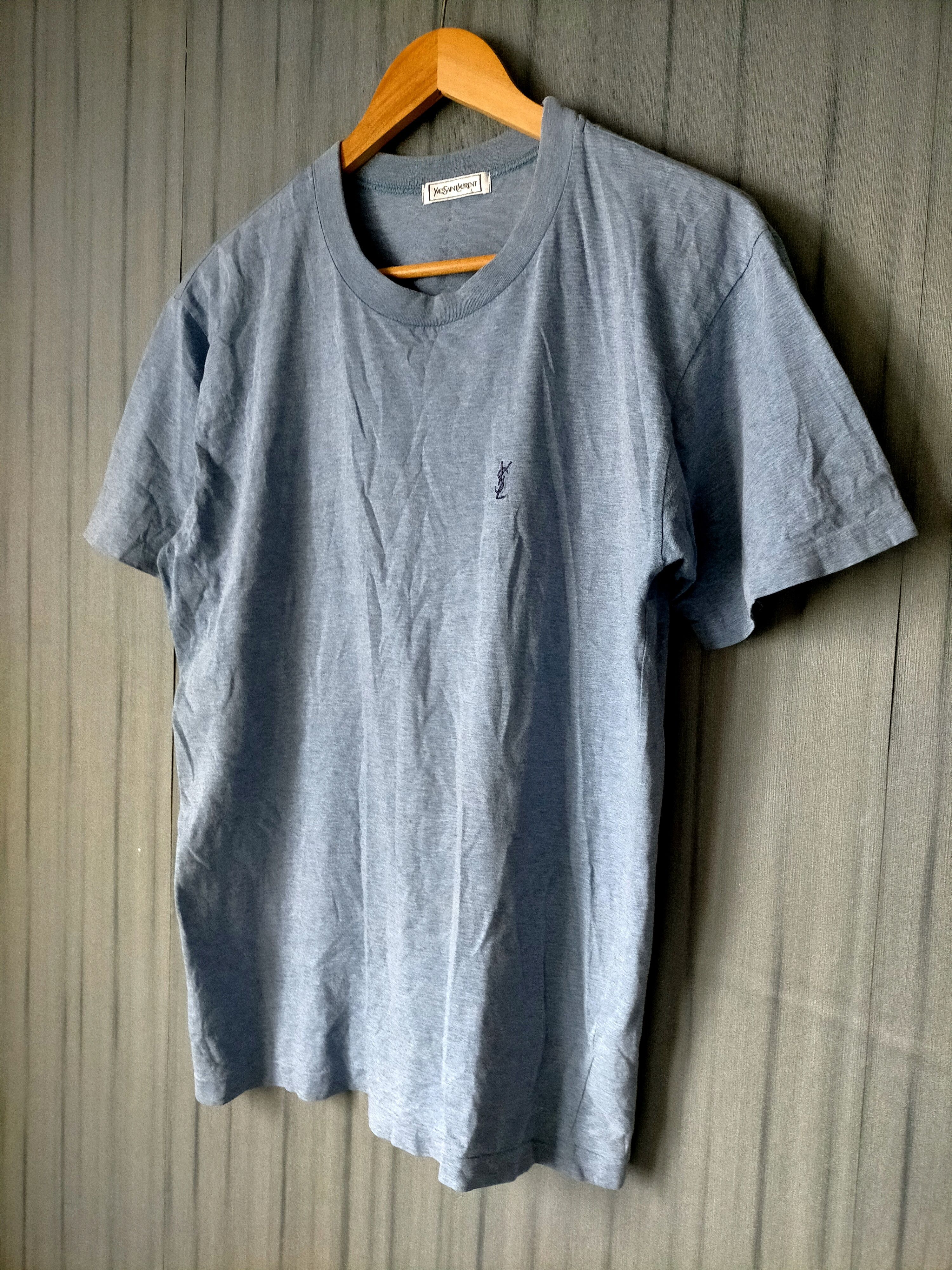 Yves Saint Laurent YvesSaintLaurent Logo Embroidered Single stich tee Size US L / EU 52-54 / 3 - 2 Thumbnail
